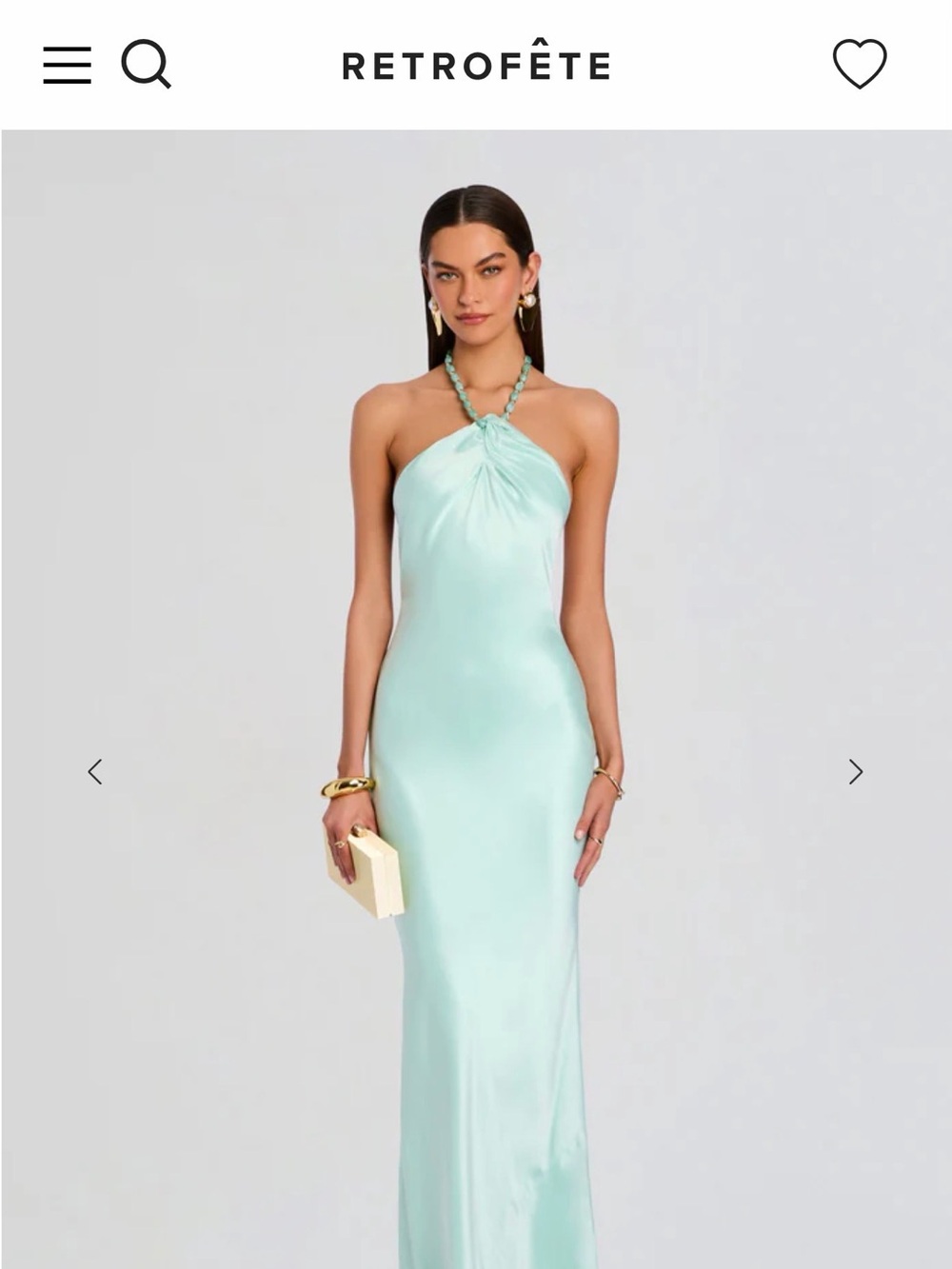 Retrofête Anat Satin Maxi Dress